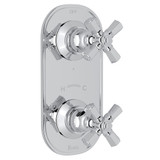 San Giovanni Trim for 1/2 Inch Thermostatic and Diverter Control Rough Valve - Polished Chrome with Cross Handle | Model Number: A4564XMAPC - Product Knockout