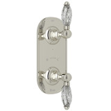 1/2 Inch Thermostatic and Diverter Control Trim - Polished Nickel with Crystal Metal Lever Handle | Model Number: A4964LCPN - Product Knockout