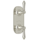 1/2 Inch Thermostatic and Diverter Control Trim - Polished Nickel with Metal Lever Handle | Model Number: A4964LMPN - Product Knockout