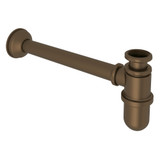 DISCONTINUED-11 13/16 Inch Traditional Cylinder Style Extended Decorative Bottle Trap - English Bronze | Model Number: A5568BEB - Product Knockout