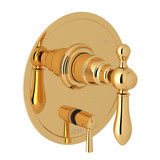 DISCONTINUED-Arcana Pressure Balance Trim with Diverter - Italian Brass with Metal Lever Handle | Model Number: AC210NLM-IB - Product Knockout