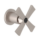Bellia Trim for Volume Control and Diverter - Satin Nickel with Cross Handle | Model Number: BE195X-STN/TO - Product Knockout