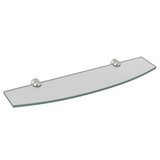 DISCONTINUED-Arcana Wall Mount Glass Vanity Shelf - Polished Nickel | Model Number: CIS12PN - Product Knockout