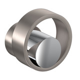 Eclissi Trim for Volume Control and Diverter - Satin Nickel with Polished Chrome Accent with Circular Handle | Model Number: EC18W2IWSNC - Product Knockout