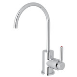 Lux Contemporary C-Spout Hot Water Faucet - Polished Chrome with Metal Lever Handle | Model Number: G7545LMAPC-2 - Product Knockout