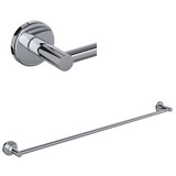 Lombardia Wall Mount 30 Inch Single Towel Bar - Polished Chrome | Model Number: LO1/30APC - Product Knockout
