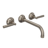 Graceline Wall Mount Tub Filler - Gun Metal with Metal Lever Handle | Model Number: MB2037LMGMTO - Product Knockout