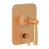 Graceline Pressure Balance Trim with Diverter - Satin Gold with Metal Lever Handle | Model Number: MB2044NLMSG - Product Knockout