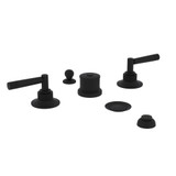 DISCONTINUED-Graceline 5-Hole Bidet Faucet - Matte Black with Metal Lever Handle | Model Number: MB2047LMMB - Product Knockout