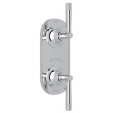 Graceline 1/2 Inch Thermostatic and Diverter Control Trim - Polished Chrome with Metal Lever Handle | Model Number: MB2090LMAPC - Product Knockout