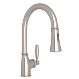 Gotham Pulldown Bar and Food Prep Faucet - Satin Nickel with Metal Lever Handle | Model Number: MB7927LMSTN-2 - Product Knockout
