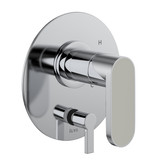 Miscelo Pressure Balance Trim with Diverter - Polished Chrome Spout with Bianco Insert with Lever Handle with Insert | Model Number: MI11W1BLAPC - Product Knockout
