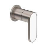 Miscelo Trim for Volume Control and Diverter - Satin Nickel Spout with Bianco Insert with Lever Handle with Insert | Model Number: MI18W1BLSTN - Product Knockout