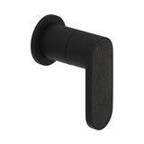 Miscelo Trim for Volume Control and Diverter - Matte Black Spout with Greystone Quarry Insert with Lever Handle with Insert | Model Number: MI18W1GQMB - Product Knockout