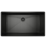 Forze Single Bowl Stainless Steel Kitchen Sink - Black Stainless Steel | Model Number: RSS3016BKS - Product Knockout