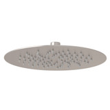 9 1/2 Inch Slim Ultra Thin Round Rain Showerhead - Satin Nickel | Model Number: SLM02STN - Product Knockout