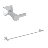 Vincent Wall Mount Single 30 Inch Towel Bar - Polished Chrome | Model Number: VIN1/30APC - Product Knockout