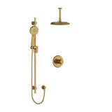 DISCONTINUED Momenti Type T/P (Thermostatic/Pressure Balance) 1/2 Inch Coaxial 2-Way System With Hand Shower And Shower Head - Brushed Gold | Model Number: KIT323MMRD+BG-6