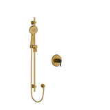 DISCONTINUED Momenti Type T/P (Thermostatic/Pressure Balance) 1/2 Inch Coaxial 2-Way System With Hand Shower And Shower Head - Brushed Gold | Model Number: KIT323MMRD+BG-6-SPEX