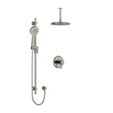 DISCONTINUED Momenti Type T/P (Thermostatic/Pressure Balance) 1/2 Inch Coaxial 2-Way System With Hand Shower And Shower Head - Polished Nickel | Model Number: KIT323MMRDLPN-6