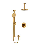 Ode Type T/P (Thermostatic/Pressure Balance) 1/2 Inch Coaxial 2-Way System With Hand Shower And Shower Head - Brushed Gold | Model Number: KIT323ODBG-6 - Product Knockout