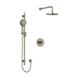 DISCONTINUED Pallace Type T/P (Thermostatic/Pressure Balance) 1/2 Inch Coaxial 2-Way System With Hand Shower And Shower Head - Brushed Nickel | Model Number: KIT323PATMBN-SPEX