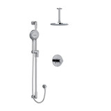 DISCONTINUED Parabola Type T/P (Thermostatic/Pressure Balance) 1/2 Inch Coaxial 2-Way System With Hand Shower And Shower Head - Brushed Chrome | Model Number: KIT323PBC-6