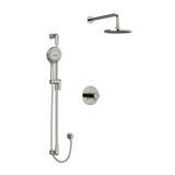 DISCONTINUED Parabola Type T/P (Thermostatic/Pressure Balance) 1/2 Inch Coaxial 2-Way System With Hand Shower And Shower Head - Polished Nickel | Model Number: KIT323PBPN-6-EX