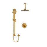 DISCONTINUED Riu Type T/P (Thermostatic/Pressure Balance) 1/2 Inch Coaxial 2-Way System With Hand Shower And Shower Head - Brushed Gold | Model Number: KIT323RUTM+BG-6