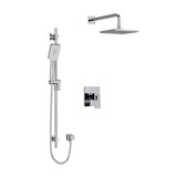 DISCONTINUED Zendo Type T/P (Thermostatic/Pressure Balance) 1/2 Inch Coaxial 2-Way System With Hand Shower And Shower Head - Chrome | Model Number: KIT323ZOTQC-SPEX