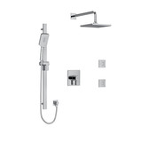 DISCONTINUED Profile Type T/P (Thermostatic/Pressure Balance) 1/2 Inch Coaxial 3-Way System Hand Shower Rail Elbow Supply Shower Head And 2 Body Jets - Chrome | Model Number: KIT3545PFTQC-SPEX