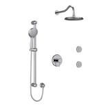 DISCONTINUED Retro Type T/P (Thermostatic/Pressure Balance) 1/2 Inch Coaxial 3-Way System Hand Shower Rail Elbow Supply Shower Head And 2 Body Jets - Chrome | Model Number: KIT3545RTC