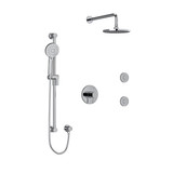 DISCONTINUED Sylla Type T/P (Thermostatic/Pressure Balance) 1/2 Inch Coaxial 3-Way System Hand Shower Rail Elbow Supply Shower Head And 2 Body Jets - Chrome | Model Number: KIT3545SYTMC-6-SPEX