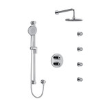 GS Type T/P (Thermostatic/Pressure Balance) Double Coaxial System With Hand Shower Rail 4 Body Jets And Shower Head - Chrome | Model Number: KIT446GSC - Product Knockout