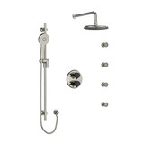 DISCONTINUED Shower Kit 446 - Polished Nickel/Black | Model Number: KIT446MMRDJPNBK