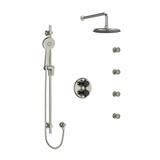 DISCONTINUED Shower Kit 446 - Polished Nickel/Black | Model Number: KIT446MMRDXPNBK