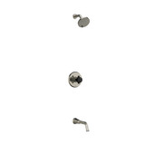 DISCONTINUED Shower Kit 4744 - Brushed Nickel/Black | Model Number: KIT4744MMRDXBNBK-SPEX