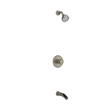 DISCONTINUED Retro Type T/P (Thermostatic/Pressure Balance) 1/2 Inch Coaxial 2-Way No Share With Shower Head And Tub Spout - Brushed Nickel | Model Number: KIT4744RT+BN