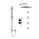 DISCONTINUED Equinox Type T/P (Thermostatic/Pressure Balance) 3/4 Inch Double Coaxial System With Hand Shower Rail 4 Body Jets And Shower Head - Chrome | Model Number: KIT483EQC