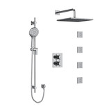 Pallace Shower Kit 483 - Chrome with Cross Handles | Model Number: KIT483PATQ+C-6 - Product Knockout
