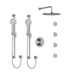 Edge Shower Kit 783 - Chrome with Cross Handles | Model Number: KIT783EDTM+C - Product Knockout