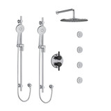 DISCONTINUED Momenti Shower Kit 783 - Chrome/Black | Model Number: KIT783MMRDJCBK