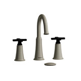 DISCONTINUED Momenti™ Widespread Lavatory Faucet With C-Spout - Brushed Nickel/Black | Model Number: MMRD08XBNBK-05
