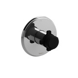 DISCONTINUED 2-way Type T/P (thermostatic/pressure balance) coaxial complete valve - Chrome/Black | Model Number: MMRD23XCBK