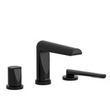 Parabola 3-Piece Deck-Mount Tub Filler With Hand Shower - Black | Model Number: PB66BK - Product Knockout