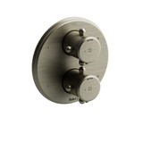 Provence 4-Way No Share Type T/P (Thermostatic/Pressure Balance) Coaxial Complete Valve - Brushed Nickel with Cross Handles | Model Number: PR88+BN - Product Knockout