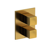 Reflet 4-Way Type T/P (Thermostatic/Pressure Balance) 3/4 Inch Coaxial Complete Valve - Brushed Gold | Model Number: RF46BG - Product Knockout