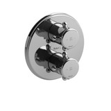 DISCONTINUED-Romance 3/4 Inch Thermostatic and Pressure Balance Multi-Function System - Chrome with Cross Handles | Model Number: RO83+C - Product Knockout