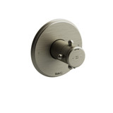 Retro 2-Way No Share Type T/P (Thermostatic/Pressure Balance) Coaxial Complete Valve - Brushed Nickel with Cross Handles | Model Number: RT44+BN - Product Knockout