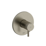 Riu 2-Way No Share Type T/P (Thermostatic/Pressure Balance) Coaxial Complete Valve PEX - Brushed Nickel with Knurled Lever Handles | Model Number: RUTM44KNBN - Product Knockout